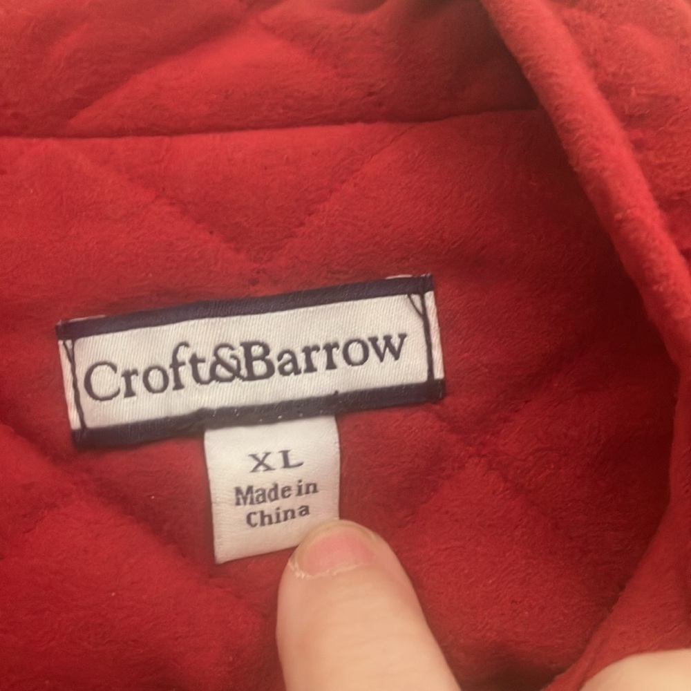FINAL MARKDOWN Croft and barrow quilted vest xl - Picture 4 of 5